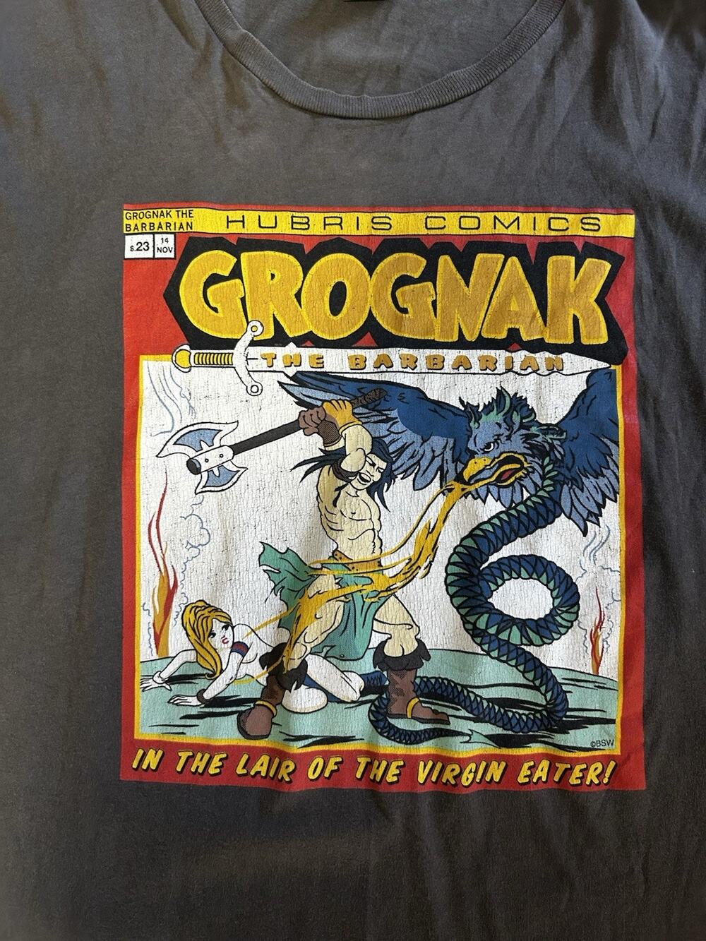 Bethesda Men’s Grognak the Barbarian Fallout Graphic Print Crew Neck T-Shirt M